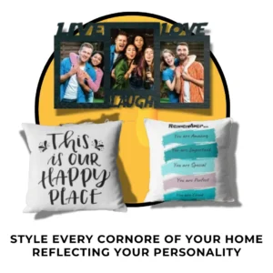 Customised Home Decor Personalised cushion pillow photo frame