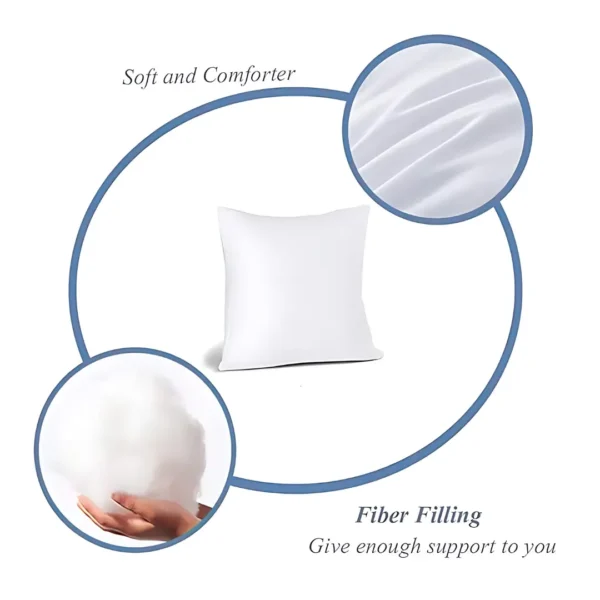 Plain White Single Cushion