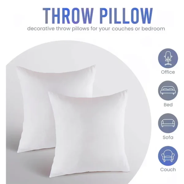 Plain White Single Cushion