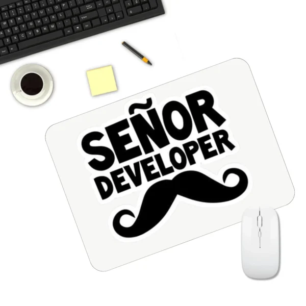 Senor Developer Mousepad | Typography Mousepad