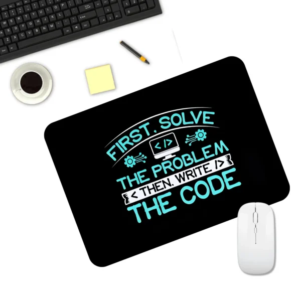 First Solve Mousepad | Typography Mousepad