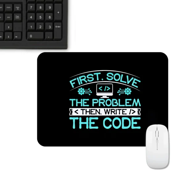 First Solve Mousepad | Typography Mousepad