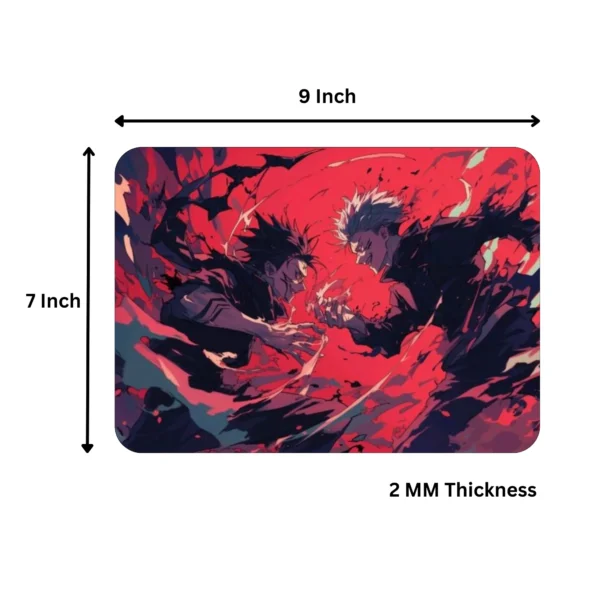 Satoru Gojo & Sukuna Design Mousepad | Anime Deign Printed Mousepad