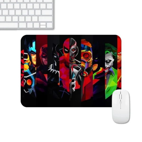 Batman, Joker, Deadpool Design Mousepad | DC Marvel Character Superhero Mousepad