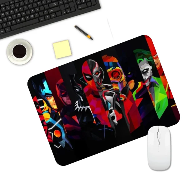 Batman, Joker, Deadpool Design Mousepad | DC Marvel Character Superhero Mousepad