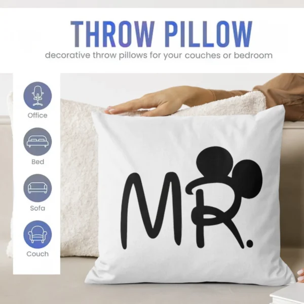 MR Cushion | Typography Printed Cushion With Filling