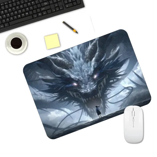 Dragon with Girl Design Mousepad | Printed Mousepad