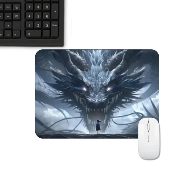 Dragon with Girl Design Mousepad | Printed Mousepad