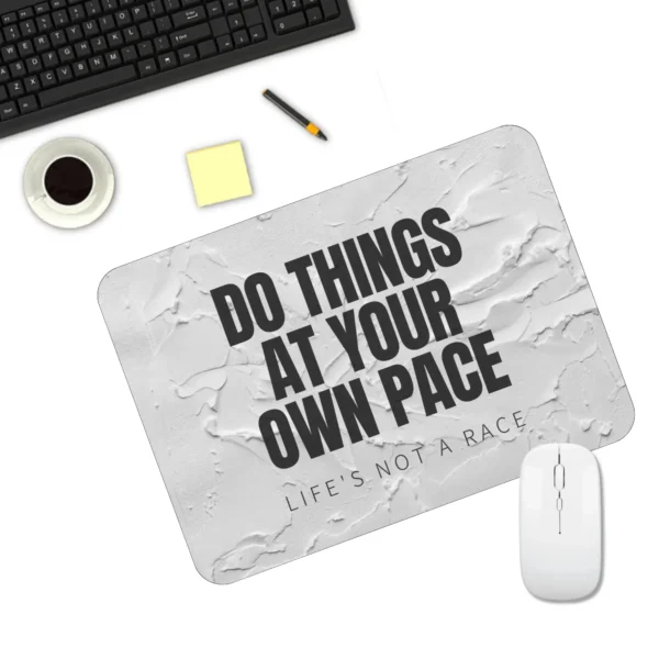 Motivational Quote Mousepad | Do Things Quote Mousepad