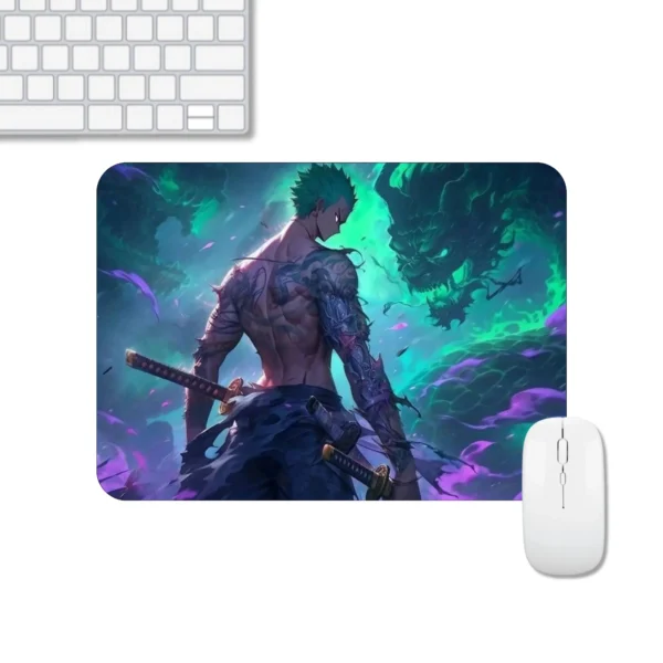 Dragon with Zoro Design Mousepad | Anime Deign Printed Mousepad