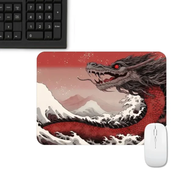 Red Deragon Design Mousepad | Printed Mousepad