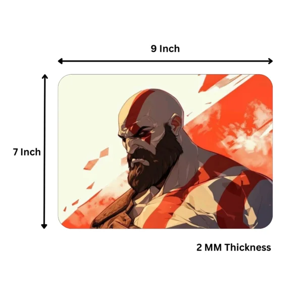 Kratos Design Mousepad | God of War Deign Printed Mousepad