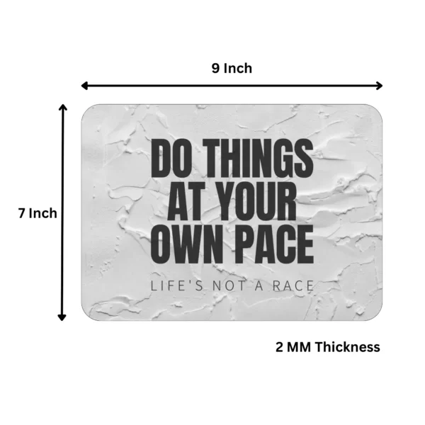 Motivational Quote Mousepad | Do Things Quote Mousepad