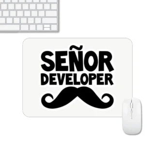 Senor Developer Mousepad | Typography Mousepad